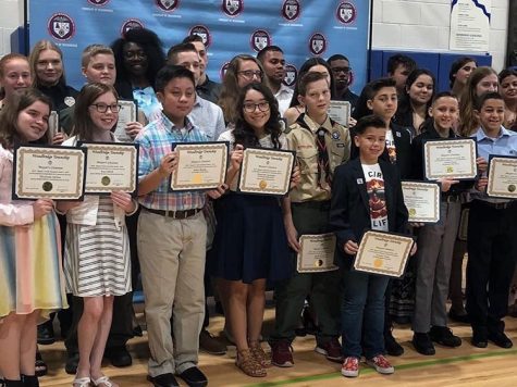 Awarding WMS volunteers for ‘innovative ideas and following through’