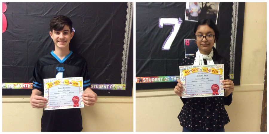 Congratulations%21++Rafayda+Israt+and+James+Boelhower+pose+for+a+picture.