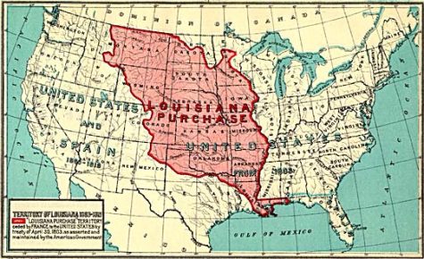 The United States buys land west of The Mississippi River for 15 million-11/29/1803