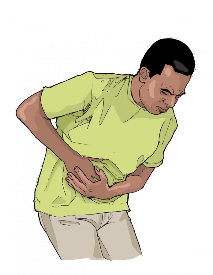 Photo via https://commons.m.wikimedia.org/wiki/File:Symptoms-stomach-pain.jpg under the Creative Commons License 