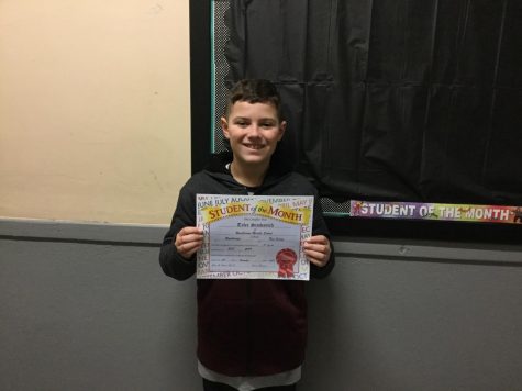 6th graders convey the Warrior Way and win November student of the month