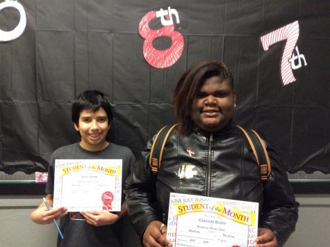8th grade students of October show the true Warrior spirit!