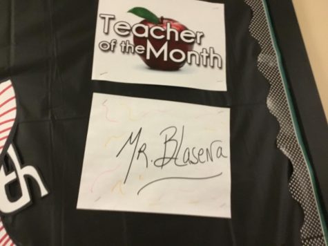 Mr. Blasena wins December teacher of the month