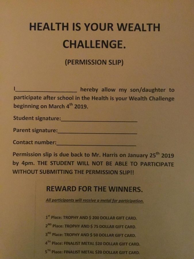 Mr Harris hosts health is your wealth challenge