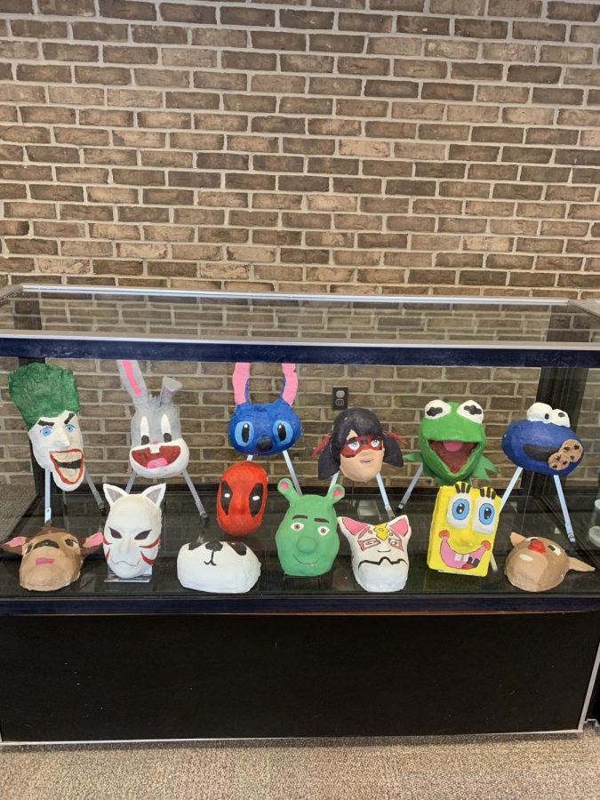 WMS art projects on display at Woodbridge Library 