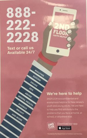Poster advertising the 2nd Floor Youth Helpline