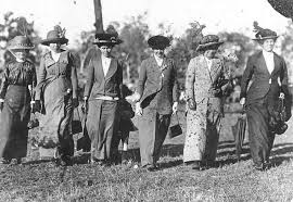 Photo via StateLibQld 1 146627 Row of women walking through a field, 1910-1920 - PICRYL - Public Domain Media Search Engine Public Domain Search under the Creative Commons License 