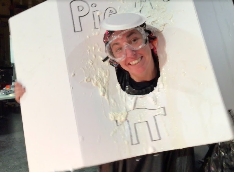IN+PIE+WE+CRUST%21+Mrs.+Burke+after+being+pied+during+the+Pi+Day+events.