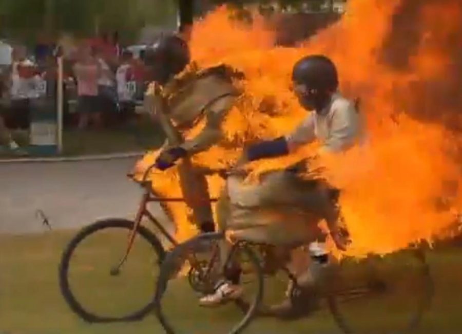 photo via:https://www.google.com/search?q=bike+on+fire+&tbm=isch&ved=2ahUKEwjO4pus-o3-AhXiI2IAHR5DBVsQ2-cCegQIABAA&oq=bike+on+fire+&gs_lcp=CgNpbWcQAzIFCAAQgAQyBQgAEIAEMgUIABCABDIFCAAQgAQyBQgAEIAEMgQIABAeMgYIABAFEB4yBggAEAUQHjIGCAAQBRAeMgYIABAFEB5Q-QRYlA1grw9oAHAAeACAAUyIAbcFkgECMTGYAQCgAQGqAQtnd3Mtd2l6LWltZ8ABAQ&sclient=img&ei=JecqZI68KuLHiLMPnoaV2AU&bih=588&biw=1213&rlz=1CAJIKU_enUS1022&hl=en&safe=active&ssui=on#imgrc=99tA2iNTmhEPQM  under the Creative Commons License 