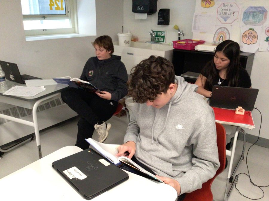 HEALTHY MINDS, HEALTHY LIVES: Health students work on their assignments.