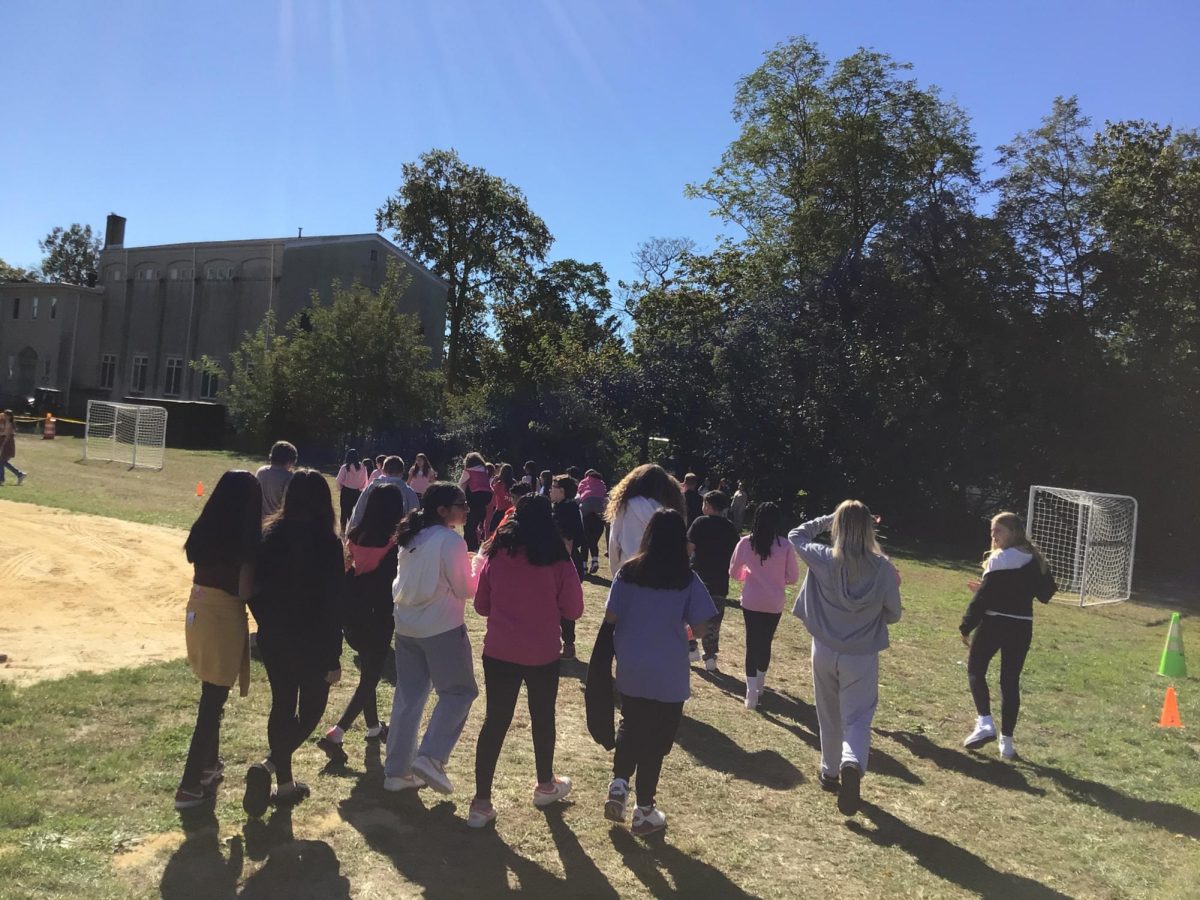 WMS students raise money for breast cancer research.