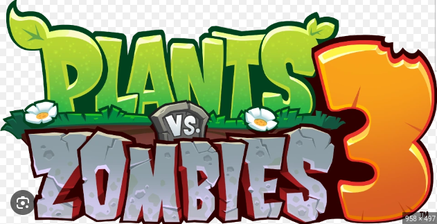 This pic was taken by skreen capter on the logo  https://plantsvszombies.fandom.com/wiki/Plants_vs._Zombies_3
