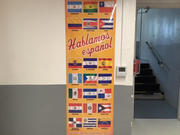 A poster near Mr. Salinass room, which represents diversity.