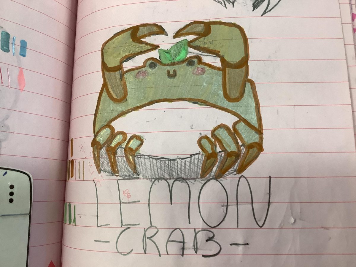 Drawing of Lemon Crab from Blooket.