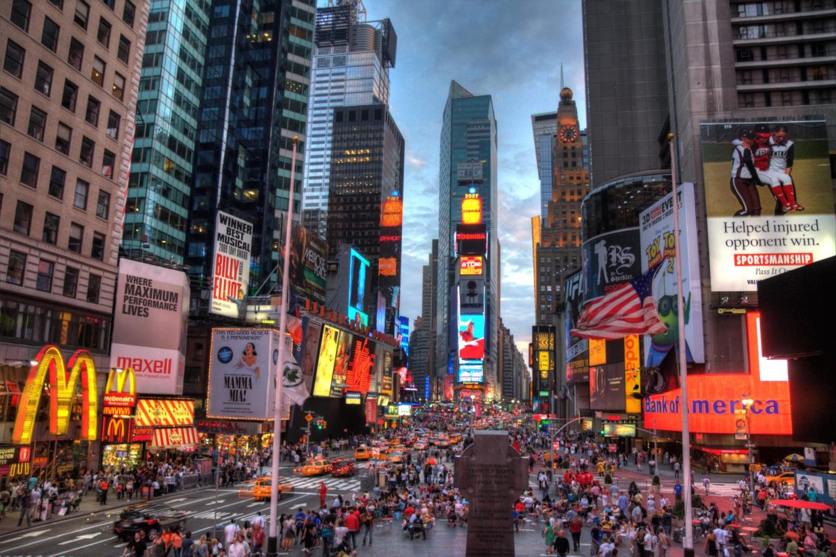Photo from :https://en.wikipedia.org/wiki/Times_Square Under Creative Commoms License
