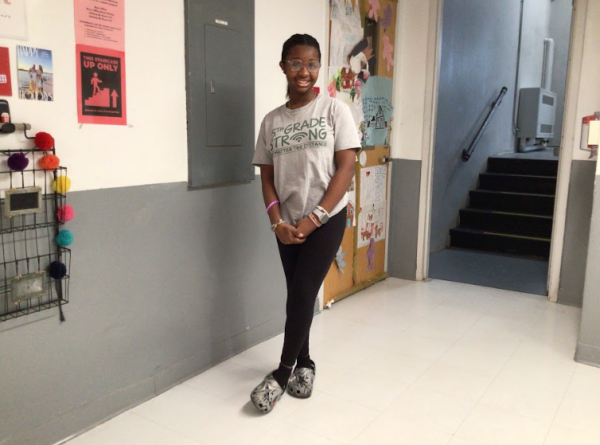 Dorcas Amusa poses for a picture and she is a part of NJHS.