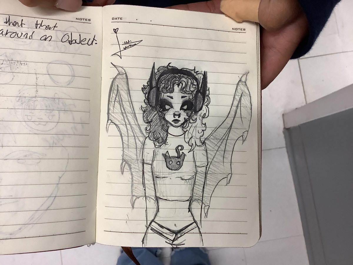 Jada Delgado Beautiful drawing of a girl with wings