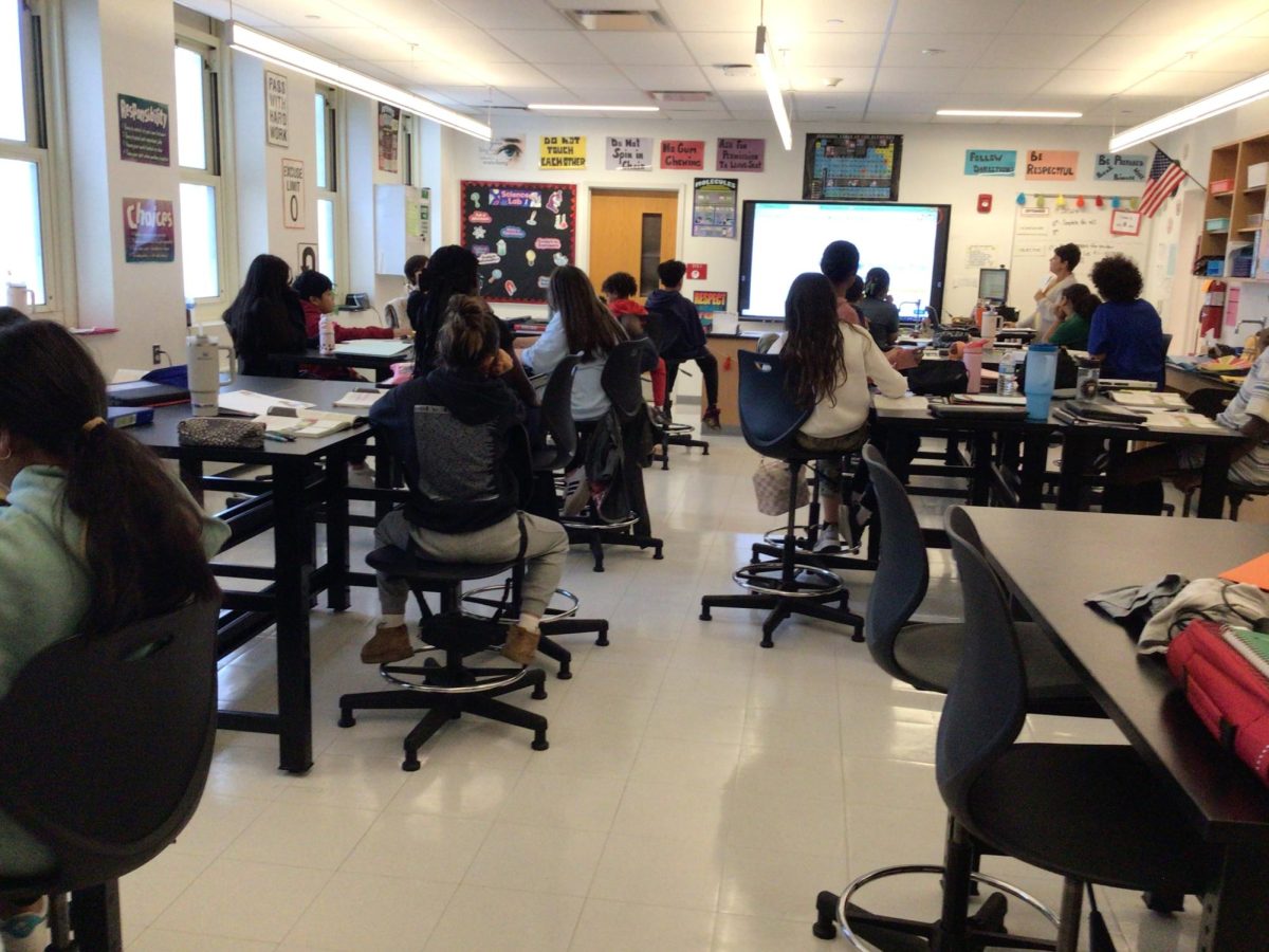 Students learn in Ms. Gallagher’s class during 1st marking period.