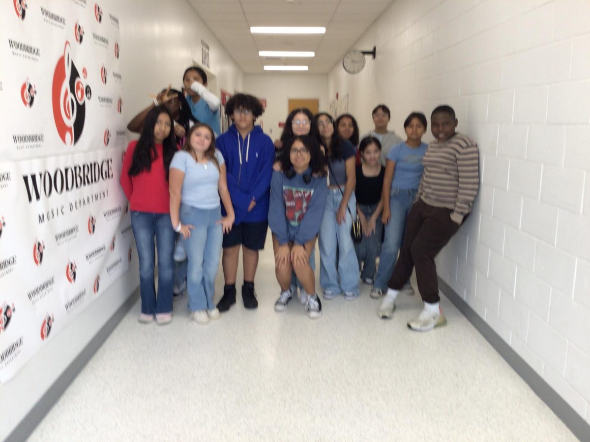 Students at WMS pose for a picture during the Week of Respect. 