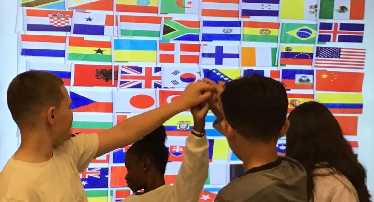 Students at WMS stand together in pride and passion to represent their cultures to each other. 
