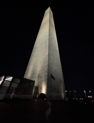 Washington Monument at night