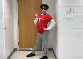    For fit of the week features Aiden He's rocking with a long sleeve and a t-shirt over it  and some sunglasses to top it off he's a stylist person he likes formal but comfy at the same time  he's a person who always inspires himself. Red is his color 

