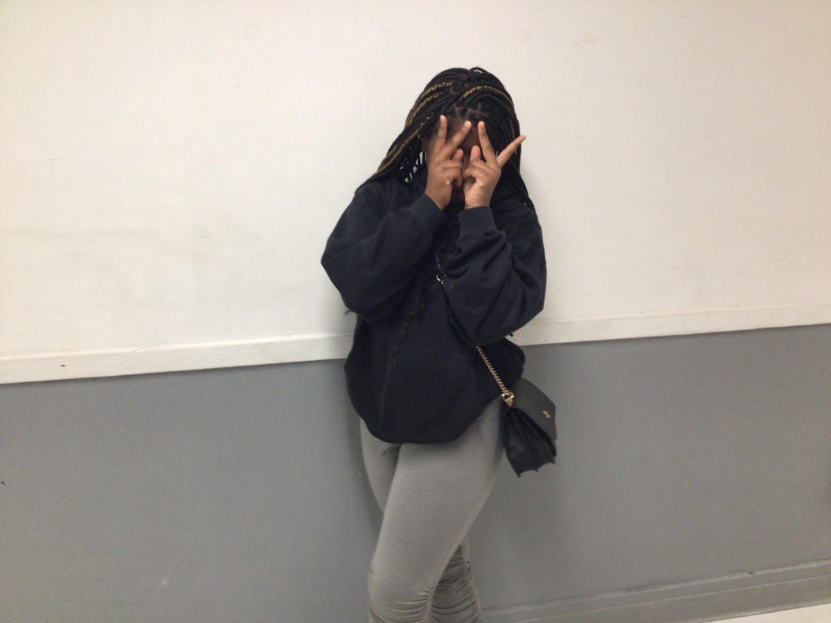 Makayla poses for a picture outside of the Health room