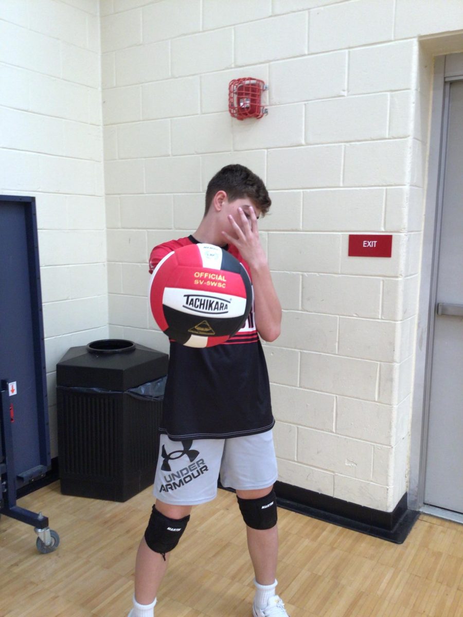 Braylen gets ready for a game against Avenel