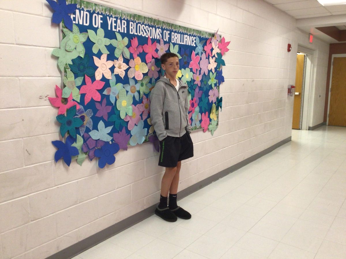 Daniel Crowley poses for picture at WMS