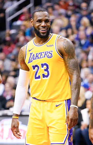 Photo of LeBron James from Wikimedia Commons