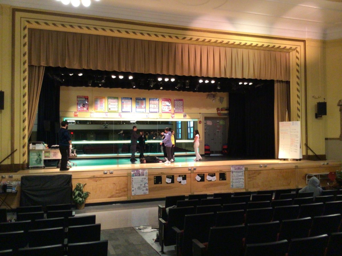 Mr Vasquez ad his theater arts class plays Murder  in the Auditorium on Tuesday 10/28/25