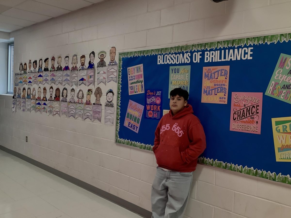 Justin Paz is an 8th grader at WMS. His favorite sport is football. He plays DT, RG, C , and can also play QB for flag football. His favorite NFL team is the San Fransico 49ers. The team he wants to play for when he's older is the 49ers because he grew up watching them