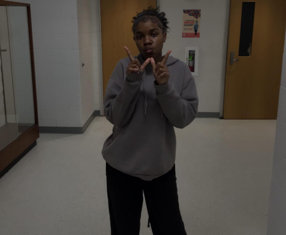 Surina Edwards poses outside the gym at WMS.