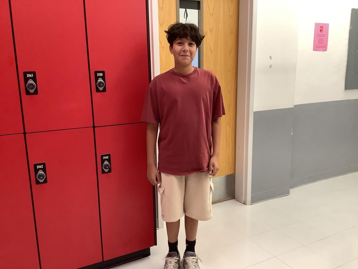 Nathan Almeria is 7th grader that goes to WMS. He loves to play soccer and plays for Perth Amboy. His favorite thing to do in soccer is drills and his favorite strategy to win is by ball hogging. His favorite soccer team is Barcelona and his favorite soccer player is Lionel Messi.