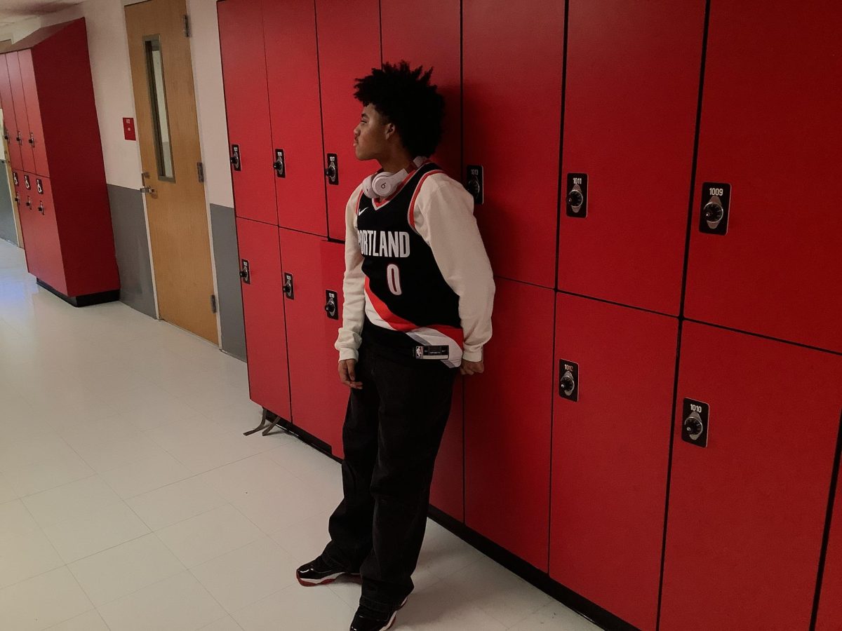Joel poses for a Picture at WMS
