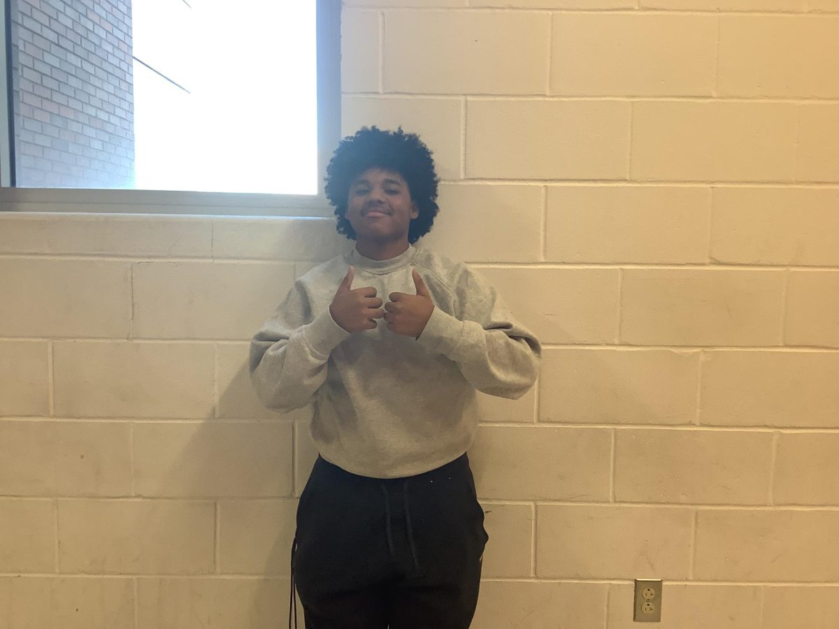 Joel Diaz poses for a picture at WMS. 