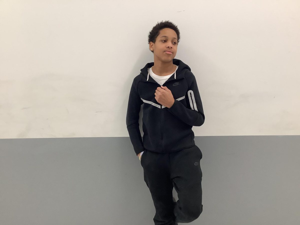 Omar Johnson a 7th grader poses at WMS