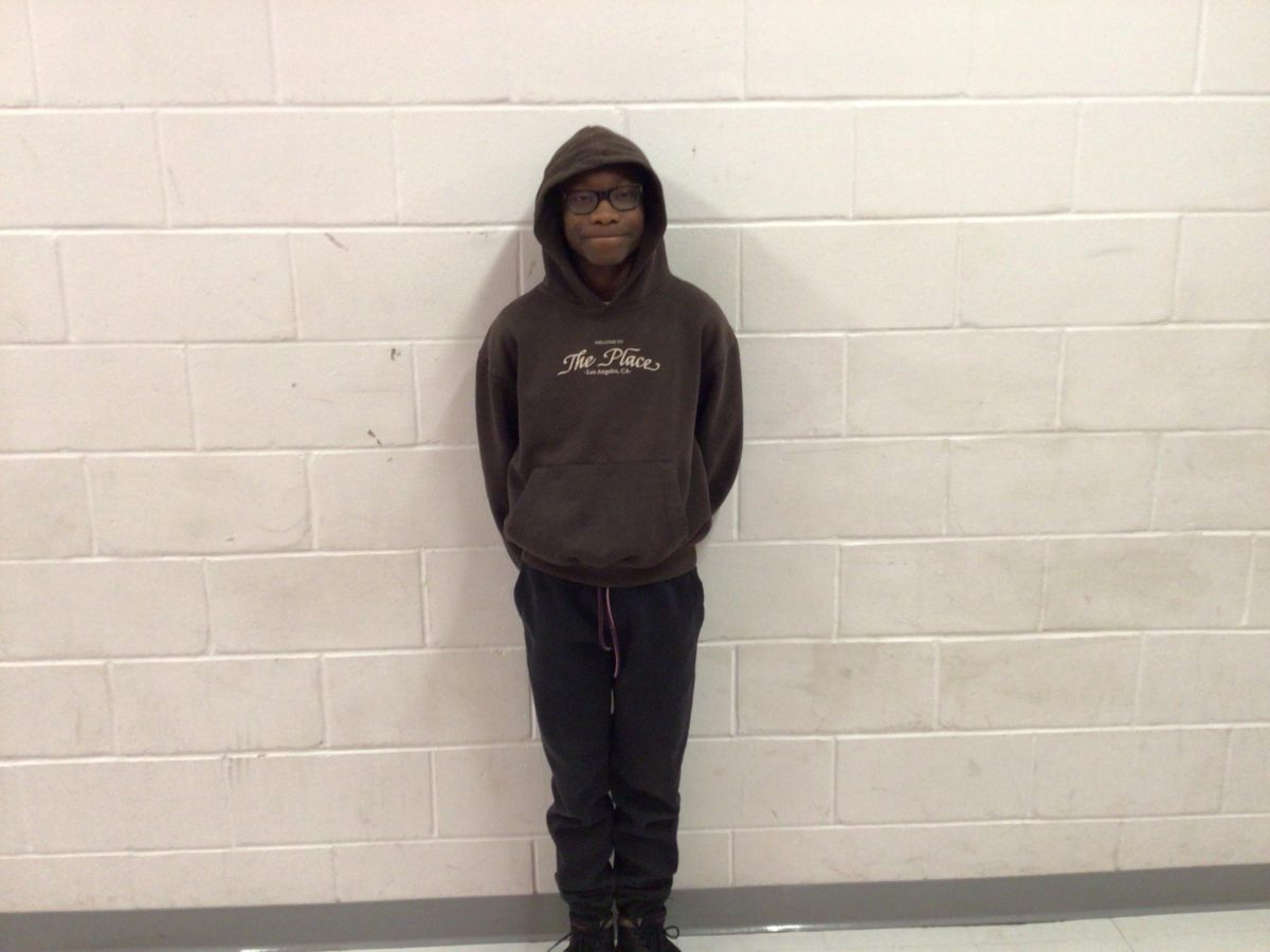 (Montrell poses for the camera)