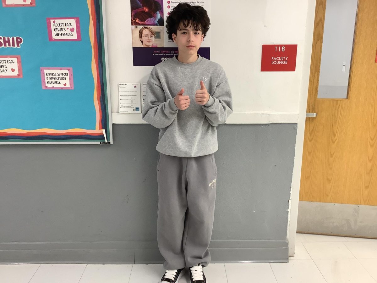 Xavier pose for a pictures at WMS