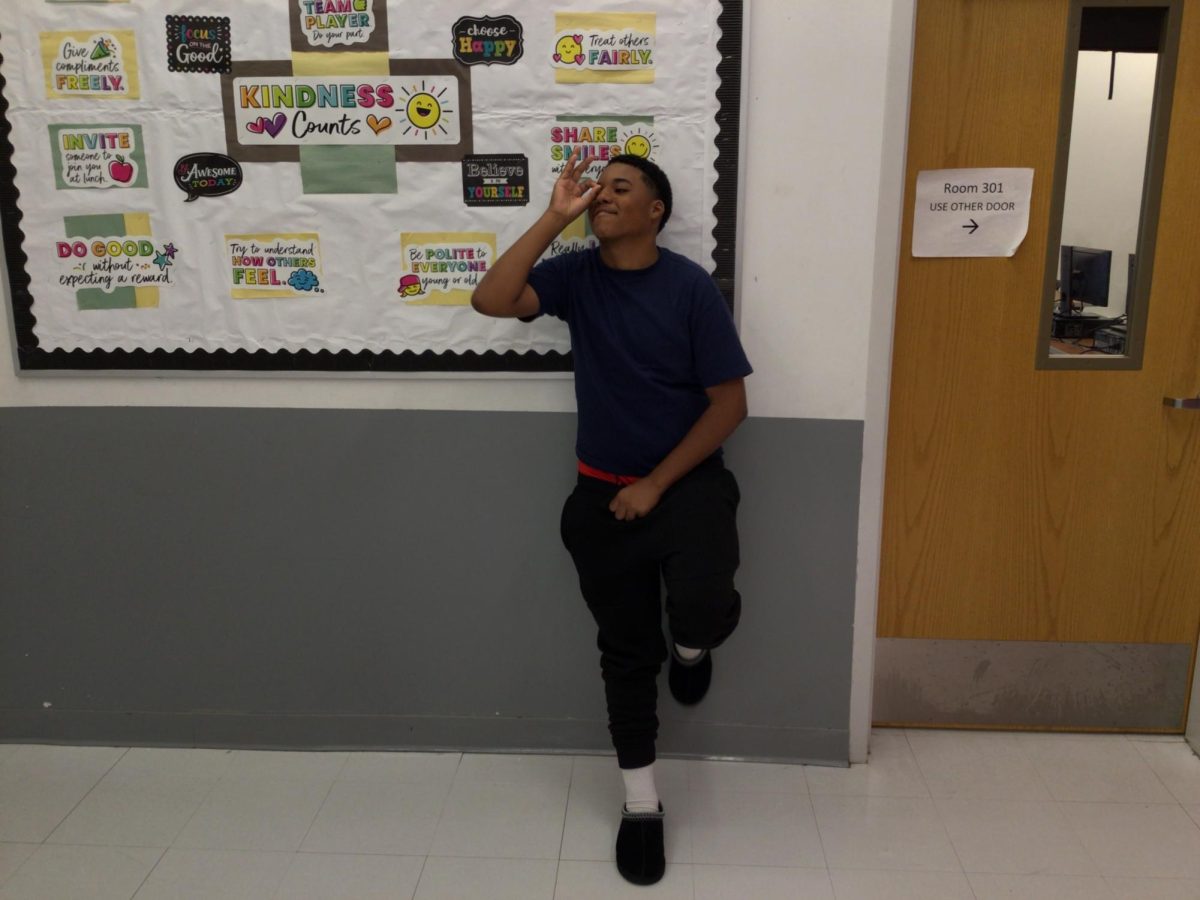 Joel Diaz at WMS poses for a picture.