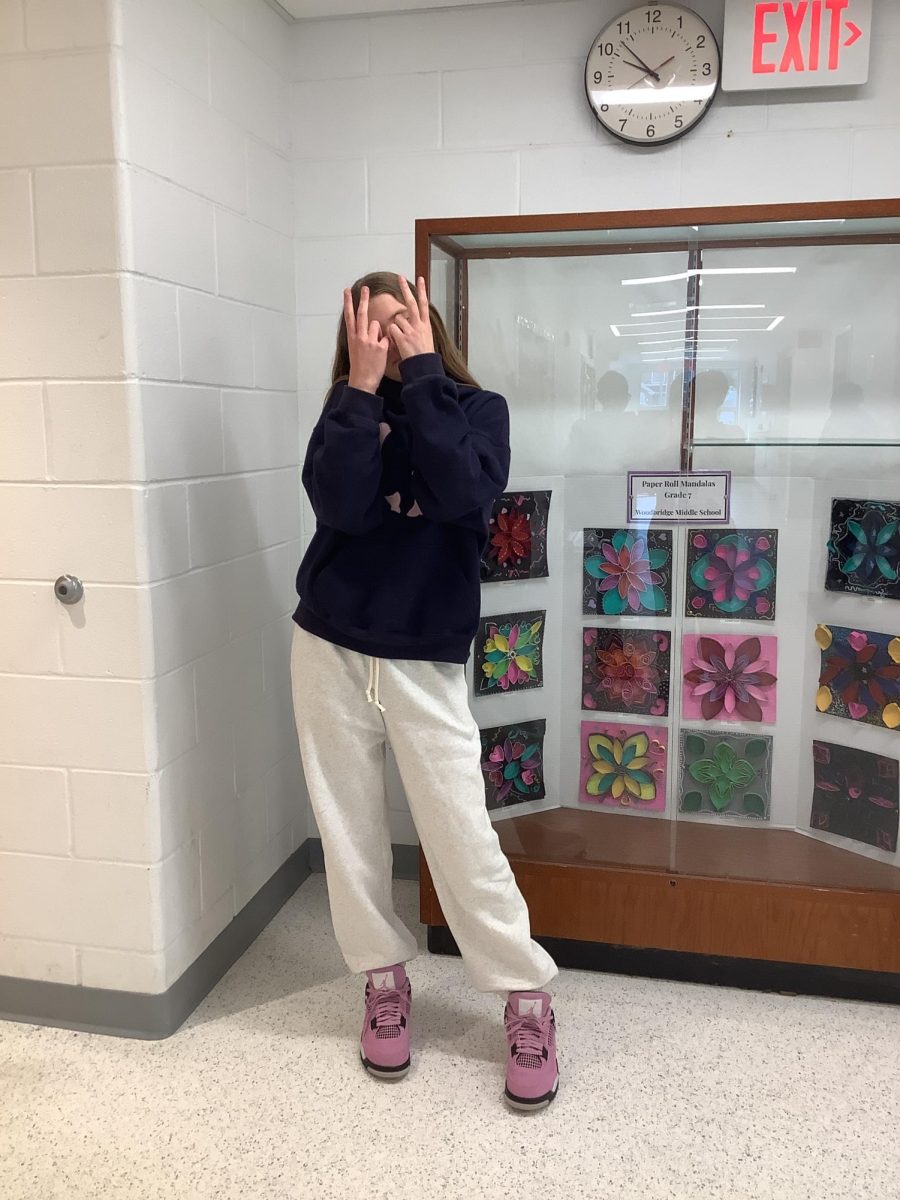 Leah Burgos, a 7th-grade volleyball  player on the WMS volleyball team, poses for a picture at WMS.