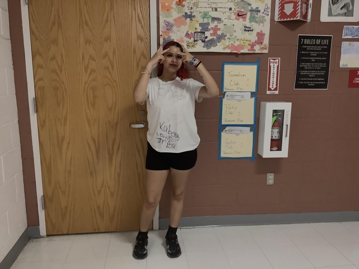 Destinee poses for a photo at WMS